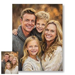 Custom Painted Family Portrait